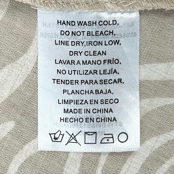 Arula Smocked Puff Sleeve Square Neck Tan Mini Dress - Picture 8 of 9